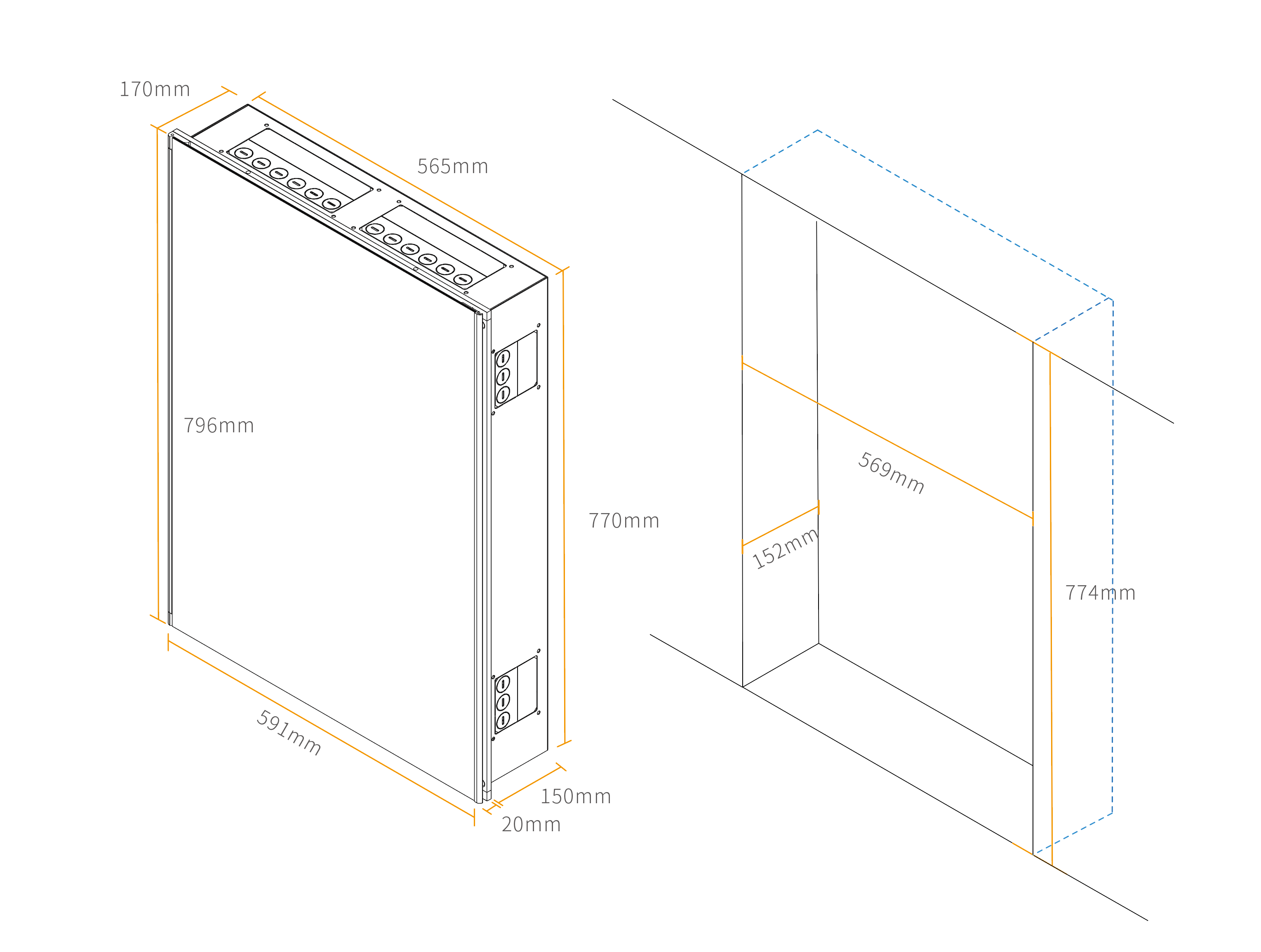 Installation Diagram(flush mounted)