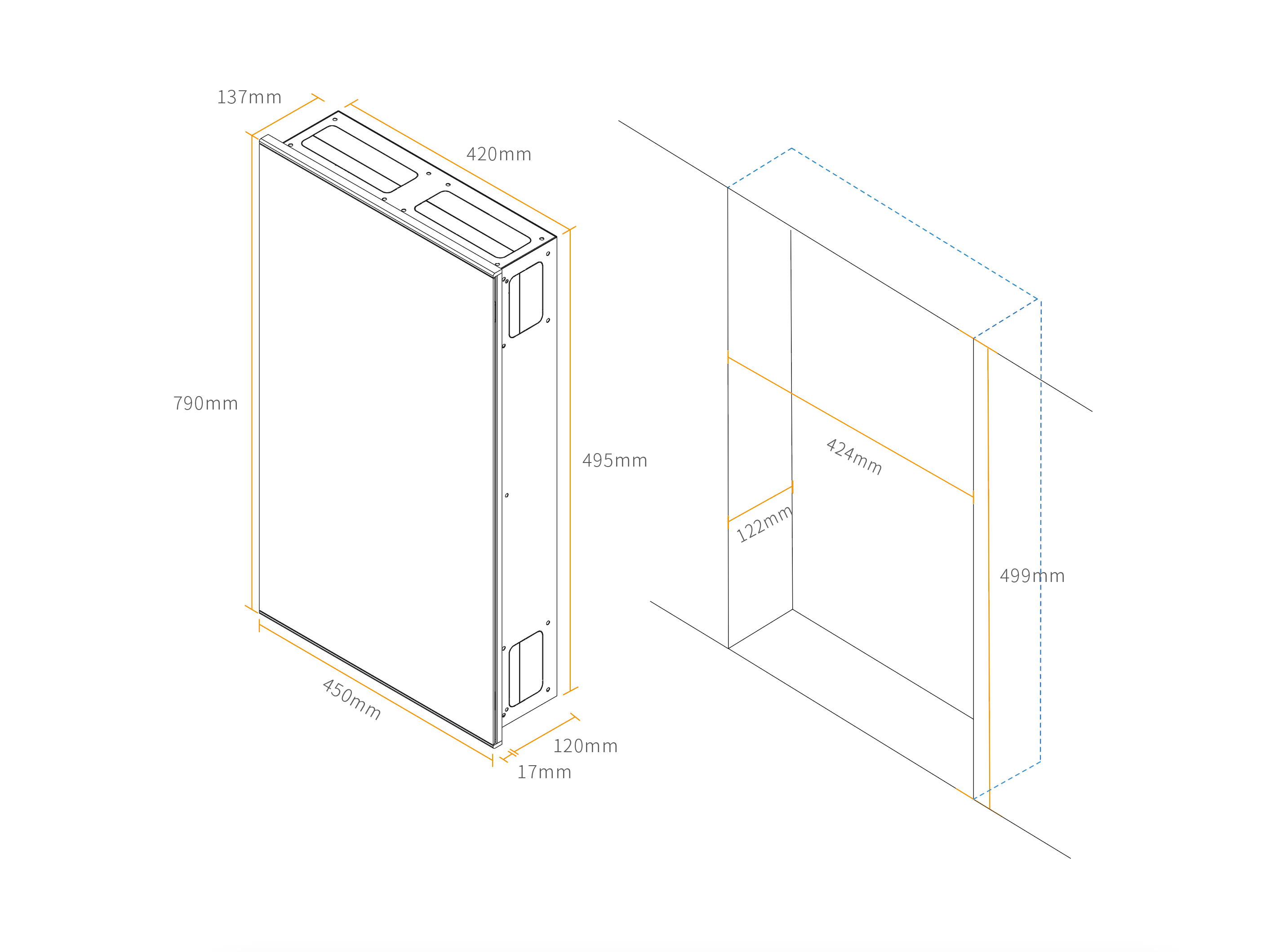 暗裝立體示意圖