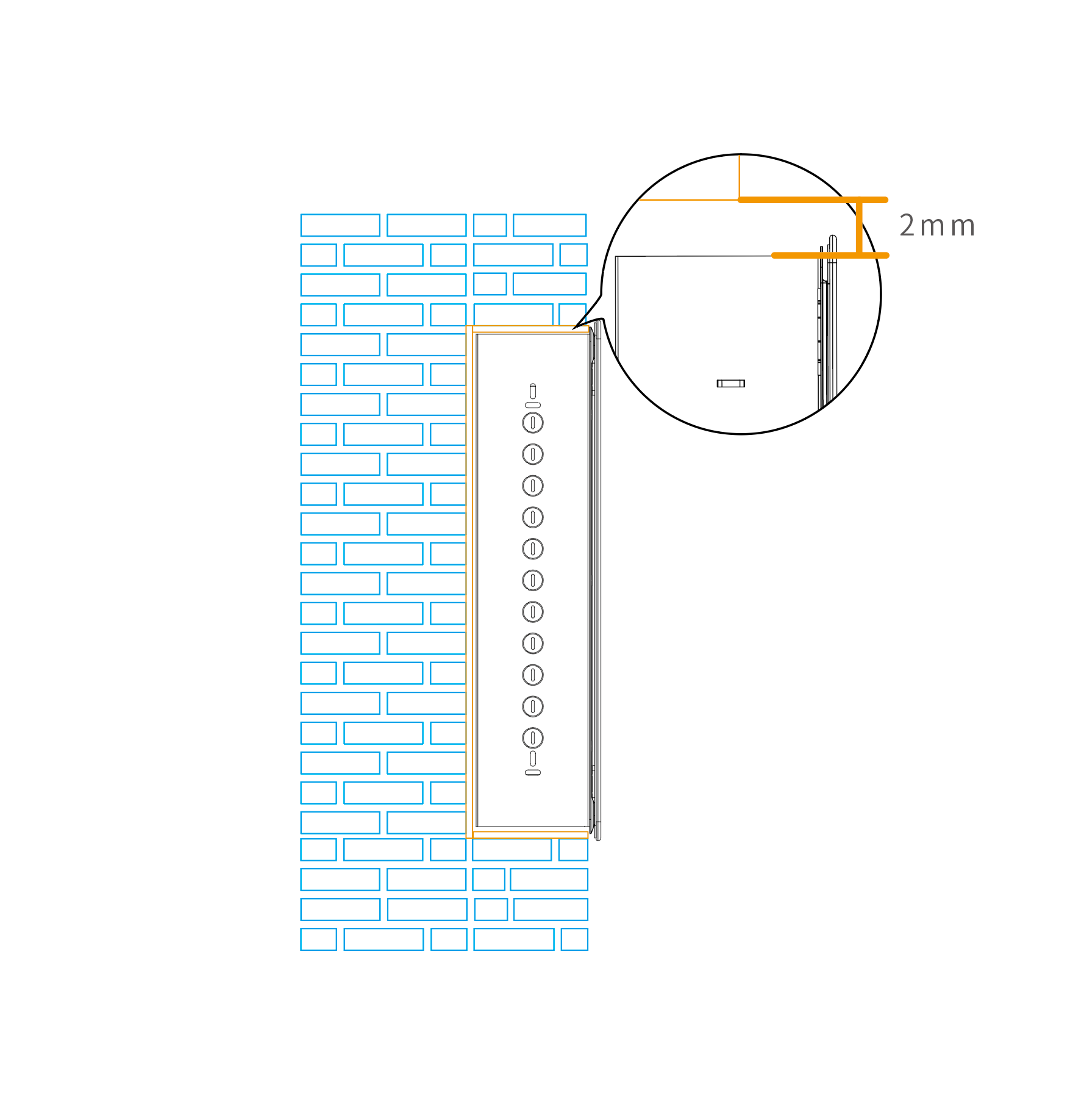 Installation Diagram(flush mounted)