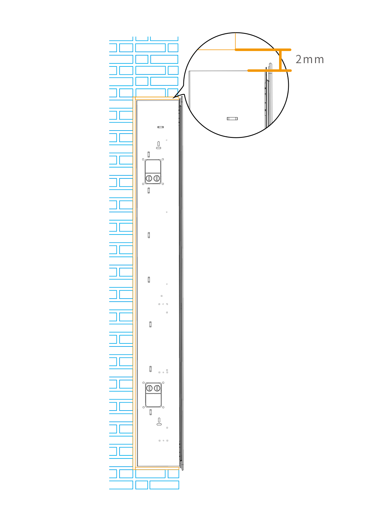 Installation Diagram(flush mounted)
